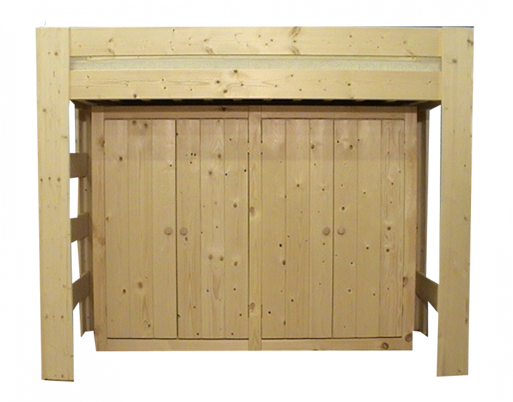 Hoogslaper met kast aan lange zijde - MAUR1 (170-230cm Hoog)