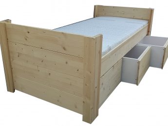 Houten Kajuitbed met 3 laden - Petra