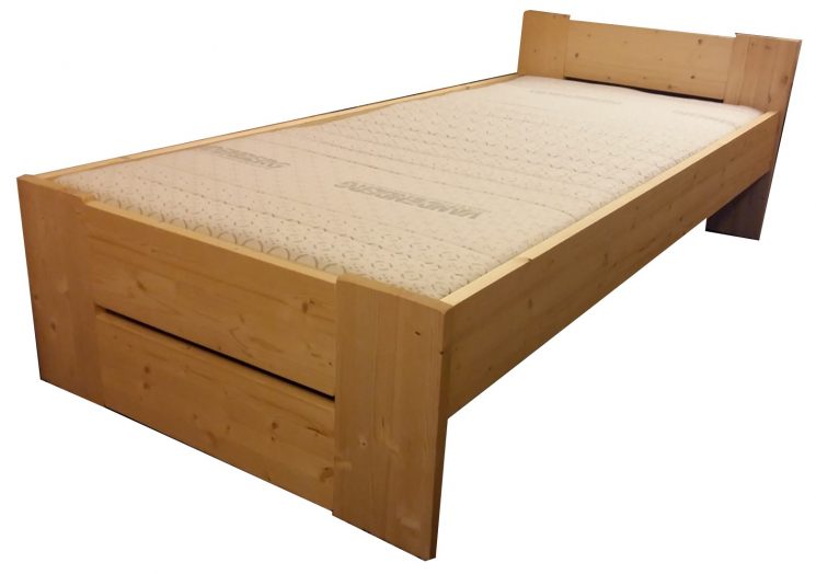 Houten Bed - Stephanie B+C