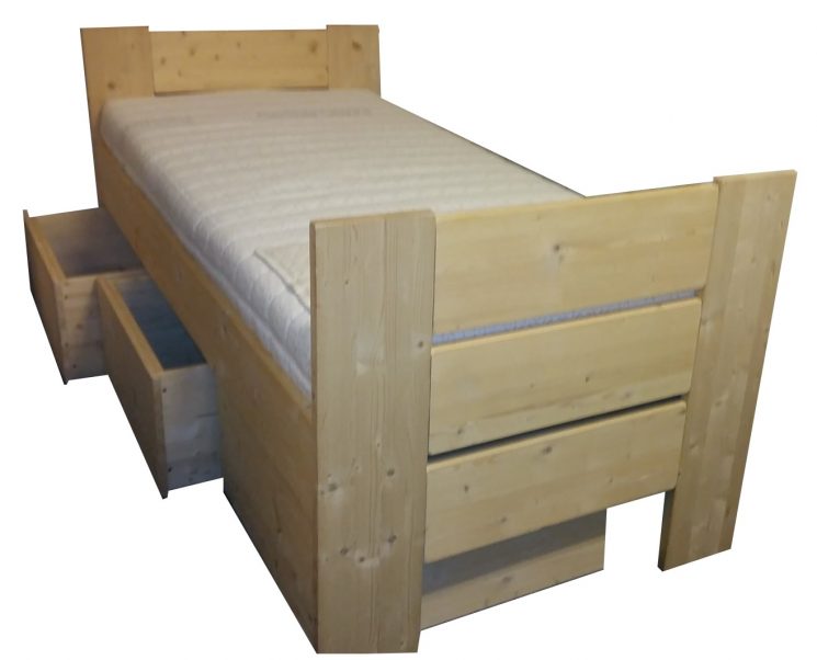 Houten Bed - Stephanie E+D