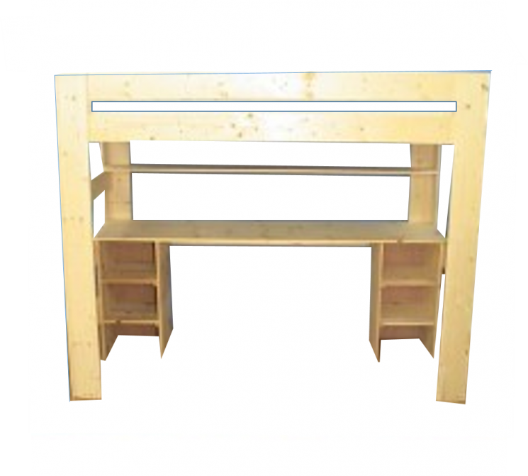 Hoogslaper met bureau - MAUR1  (170-230cm Hoog)